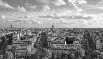 Aerial view of Paris