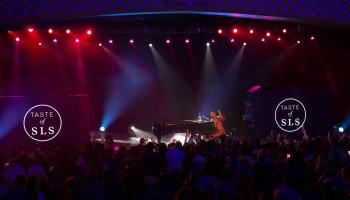 john legend performing on taste of sls stage