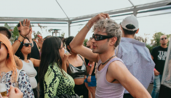 a bunch of people dancing